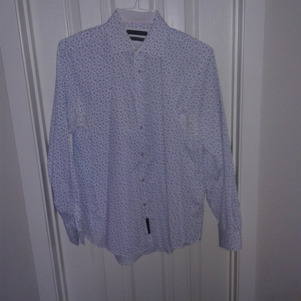 Report Collection blue flowered shirt - Picture 6 of 6